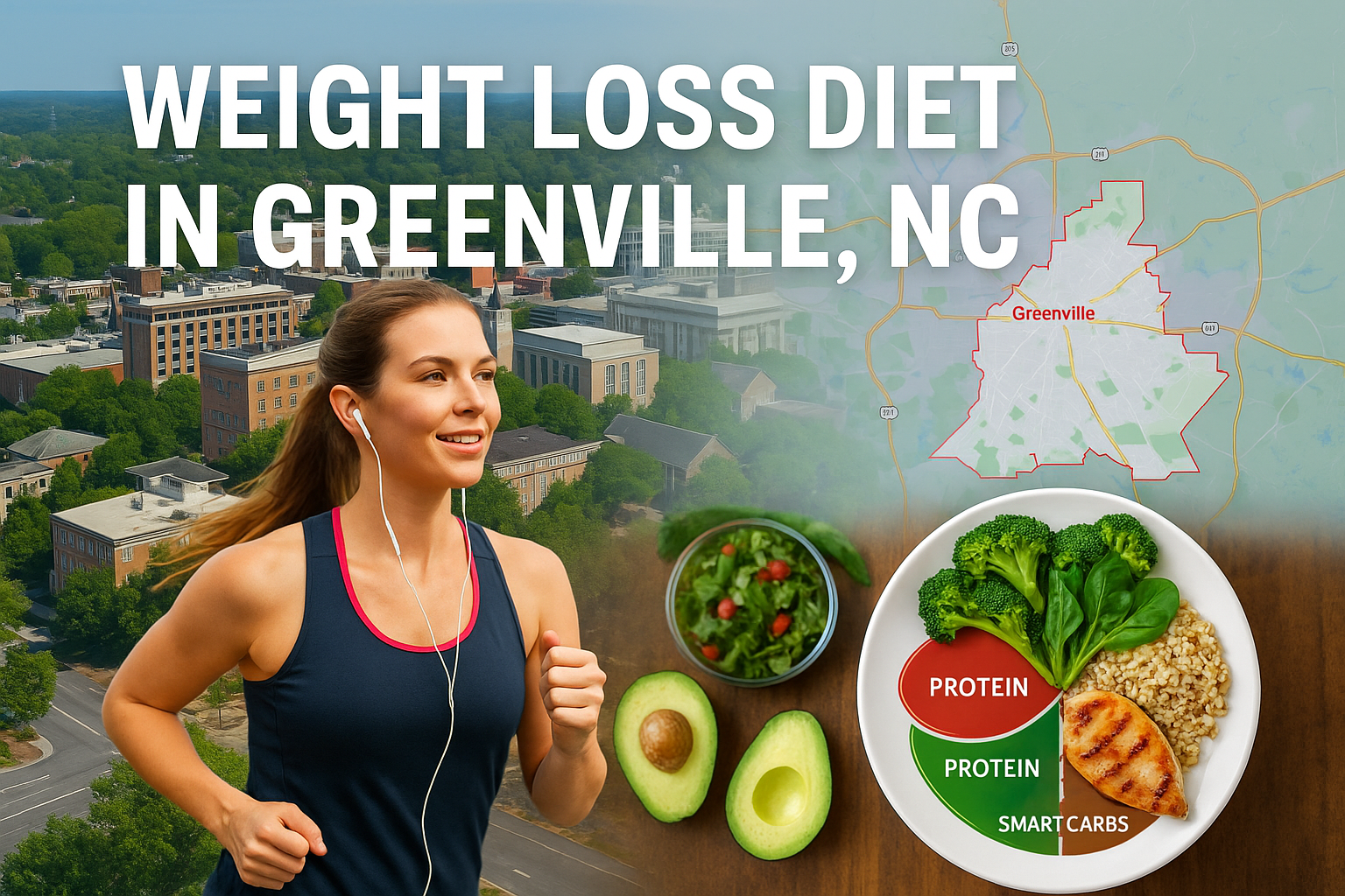 Weight loss diet in Greenville NC using plate method and coaching
